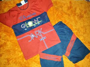 Kids Glow in the Dark T-Shirt & Shorts Set