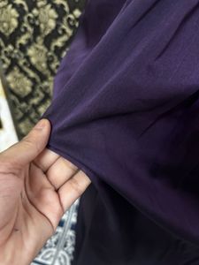 Elegant One-Shoulder Purple Gown