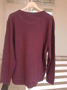 M&amp;S Burgundy "Offline" Sweatshirt