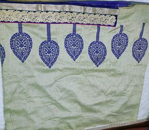 Elegant Mint Green Saree(bilkul new)