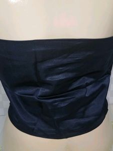 (100)Navy Blue Bandeau Top