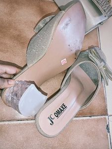 Sparkly Bow Heels