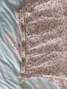 Cute Floral Print Midi Skirt