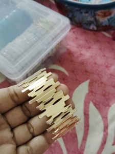 244. Geometric Golden Bracelet