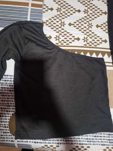 Solid Grey Full Sleeve Top