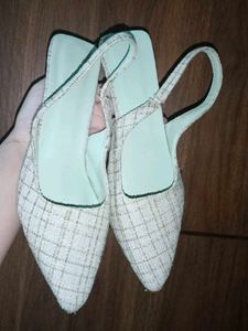 Elegant Tweed Slingback Heels