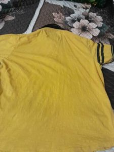 Boy's Yellow Graphic Polo Shirt