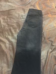 Sparkling Rhinestone Wide-Leg Jeans