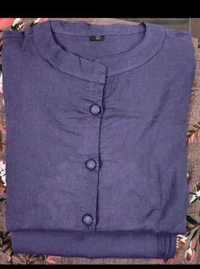 Embroidered Purple Kurta