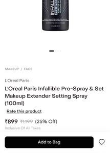 L’OREAL Make Up Setting Spray