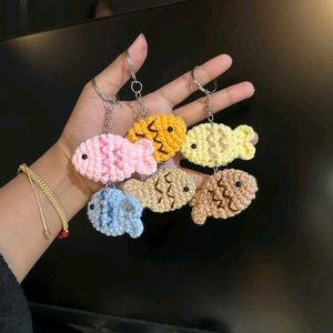 Handmade Crochet Fish Keychains(2 piece)