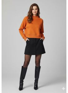Orange Adidas Cropped Sweatshirt