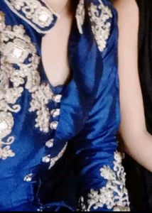 Elegant Navy Blue Ethnic Gown