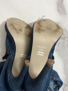 Denim Thigh-High Boots 36 size  eur -36