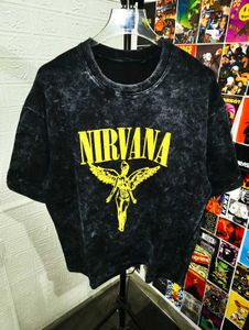 NIRVANA BOXY FIT ACID WASH OVERSIZE TEE 🔥😎❤️‍🔥