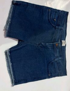 Blue Denim Shorts