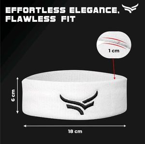 White Athletic Headband