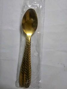 Elegant Gold Finish Spoon Set very thick and best