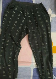 Combo Of Cute Character Wool Print Pants For Girls