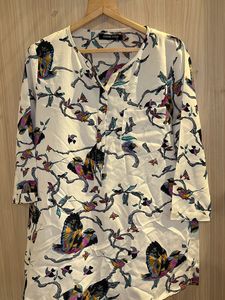 Hip Length Floral Printed Top