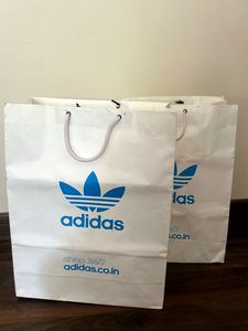 2 Authentic ADIDAS paper luxury bags