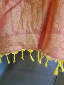 Elegant Banarsi Orange Stole