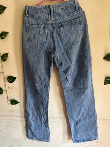 Ripped Knee Denim Jeans