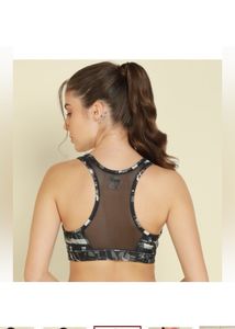 PUMAWomen Sports Lightly Padded Bra (Black, Grey)