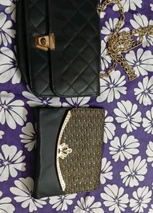 Beautiful  Black Golden Party Sling