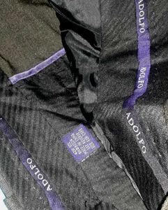 ADOLFO Men's Flat Front Pants
