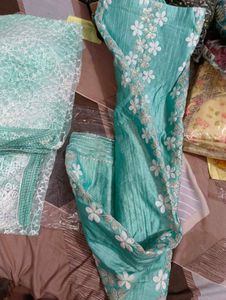 Beautiful Embroidered unstitched suit
