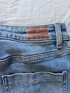 zara Light Wash Flare Jeans