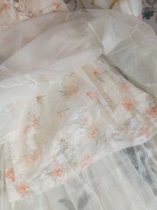 Fairycore Floral Mesh Mini Dress