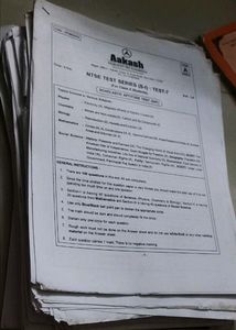 Ntse Test Papers From Aakash Institute