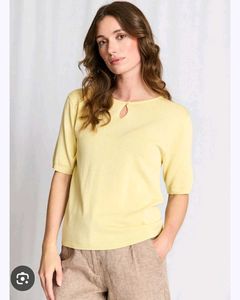 Pale Yellow Basic T-Shirt