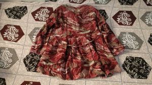 Boho Red short kurty
