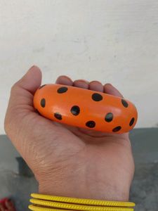 Orange Polka Dot Bangle