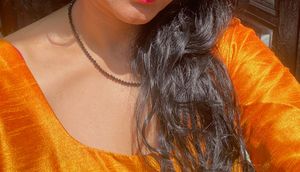 Musturd colour suit with fulkari dupatta