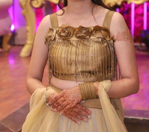 Golden Lehenga Choli