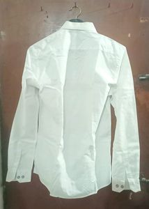 Shirt At Good Condition White FULL SLEEVE COTTON