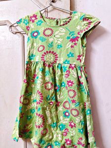 Girls Clothing Combo Set 4–6 Years | 2 Frocks + 1