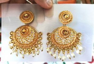 Gold Tone Dangle Earrings sealed pack