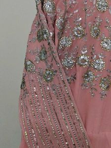 Stunning Embellished Pink Ethnic Gown