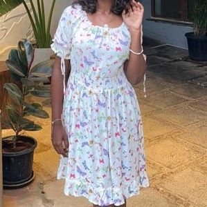 Butterfly Print Dress