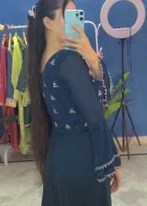 sarara blouse and sarg 3 pics totally hand work
