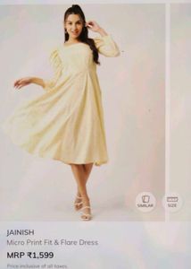 Yellow Floral Puff Sleeve Square Neck Dress