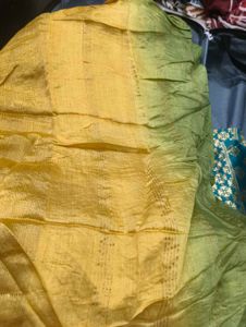 Beautiful Yellow & Green Ombre dupatta