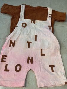 Cute Lion Overalls Set