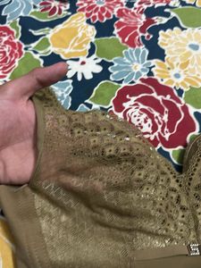 Comfortable Olive Green Bra