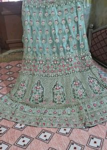 heavy cancan lehanga for wedding